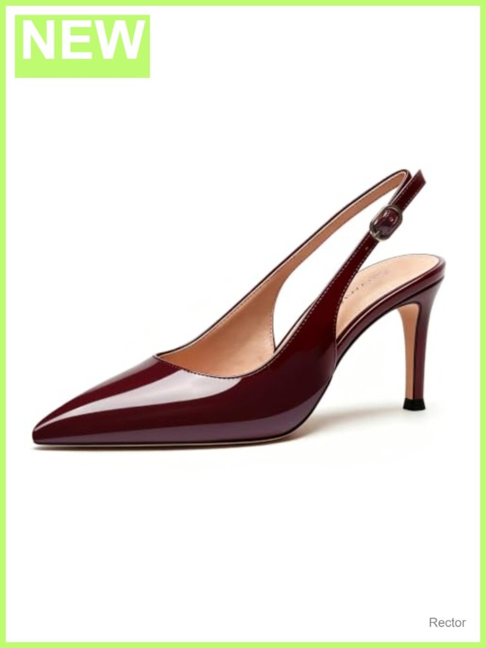 Slingback Heels Women Pumps Pointed Toe Stiletto Heel Wedding Work Dress Shoes